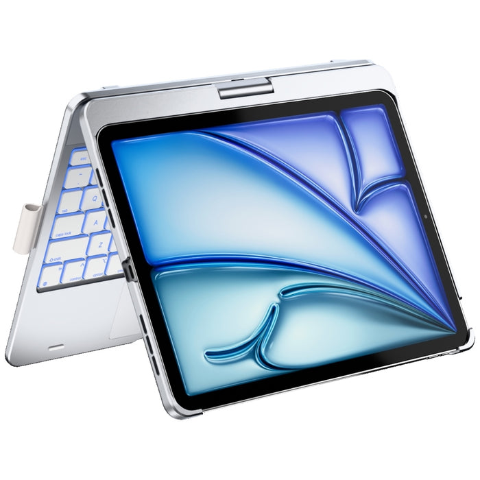 Калъф Typecase Flexbook Touch с клавиатура за iPad Air 11" M2 2024 / M3 2025 / M4 2026, сребърен