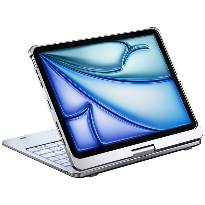 Калъф Typecase Flexbook Touch с клавиатура за iPad Air 11" M2 2024 / M3 2025 / M4 2026, сребърен
