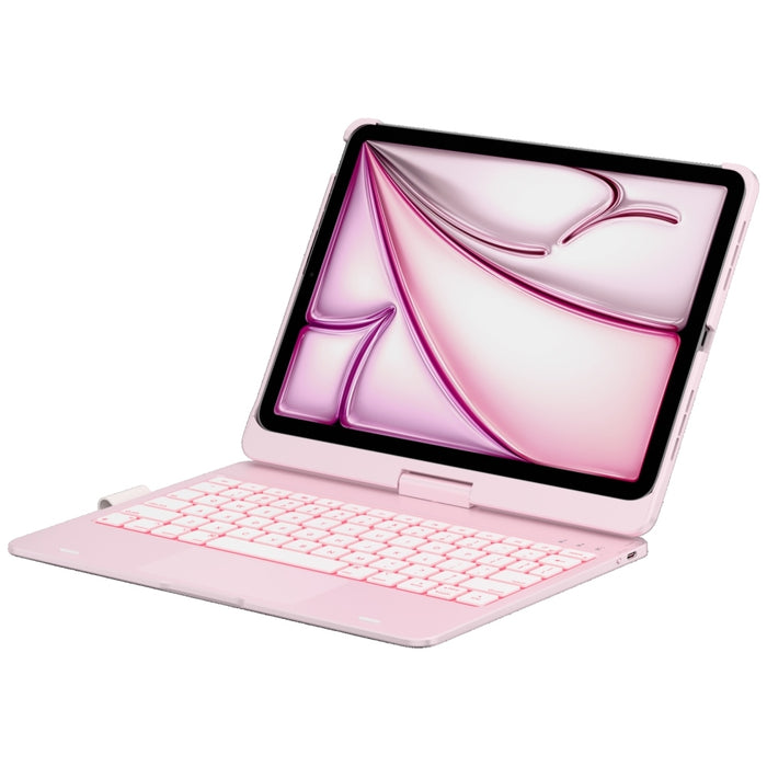 Калъф Typecase Flexbook Touch с клавиатура за iPad Air 11" M2 2024 / M3 2025 / M4 2026, светлорозов