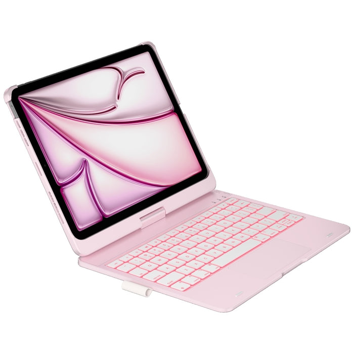 Калъф Typecase Flexbook Touch с клавиатура за iPad Air 11" M2 2024 / M3 2025 / M4 2026, светлорозов