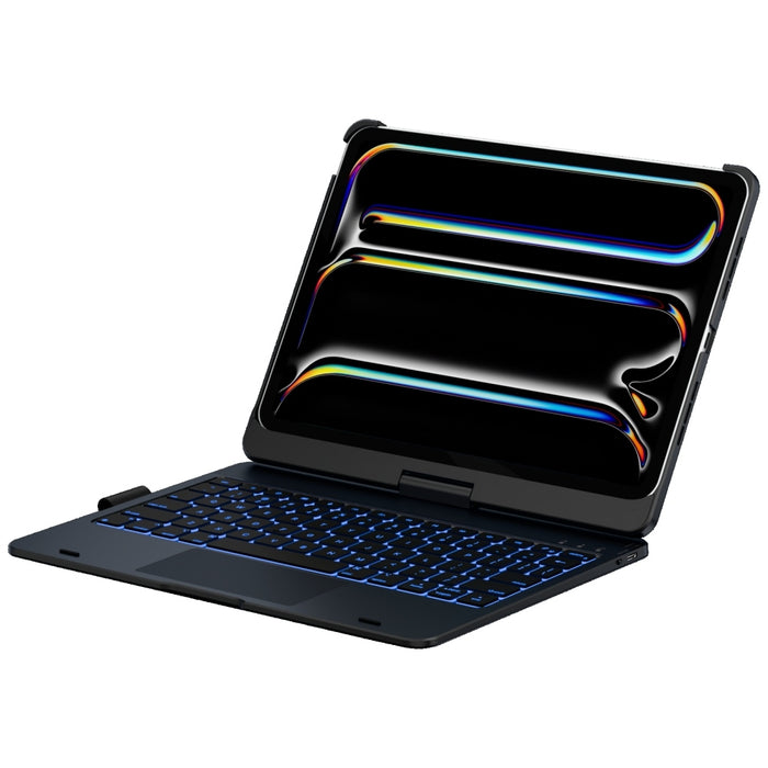 Калъф Typecase Flexbook Touch с клавиатура за iPad Pro 11" M4 2024 / M5 2025, черен