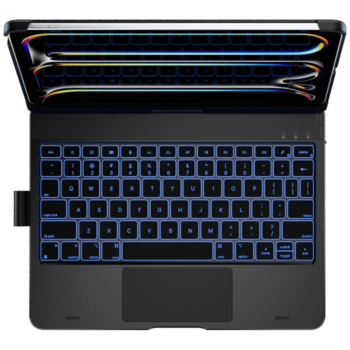 Калъф Typecase Flexbook Touch с клавиатура за iPad Pro 11" M4 2024 / M5 2025, черен