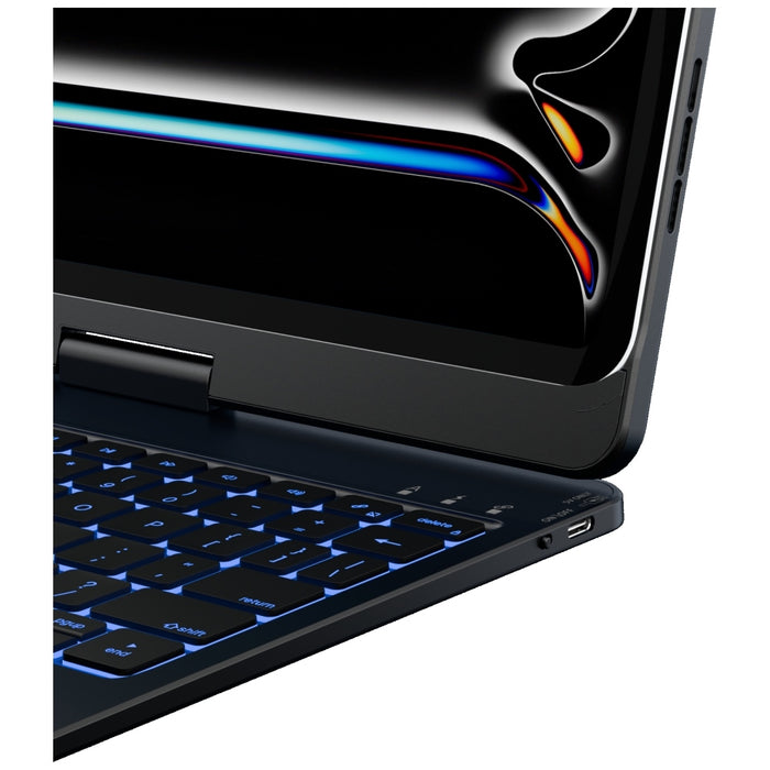 Калъф Typecase Flexbook Touch с клавиатура за iPad Pro 11" M4 2024 / M5 2025, черен