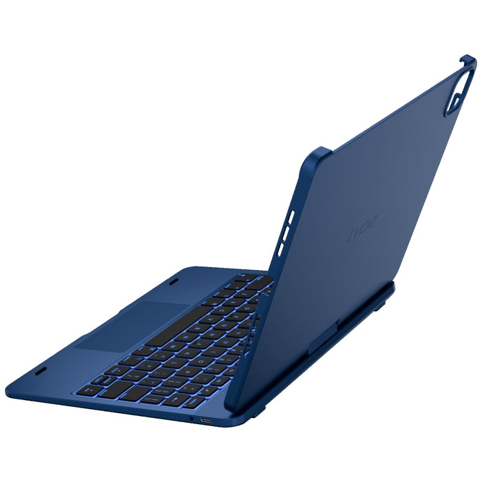 Калъф Typecase Flexbook Touch с клавиатура за iPad Pro 11" M4 2024 / M5 2025, тъмносин