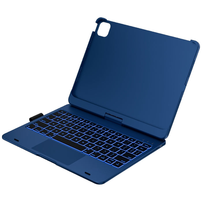 Калъф Typecase Flexbook Touch с клавиатура за iPad Pro 11" M4 2024 / M5 2025, тъмносин