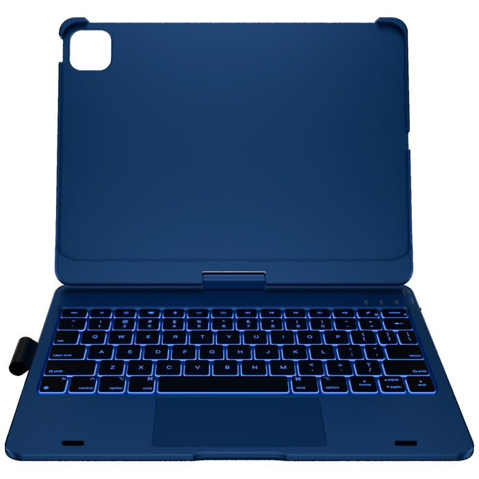 Калъф Typecase Flexbook Touch с клавиатура за iPad Pro 11" M4 2024 / M5 2025, тъмносин