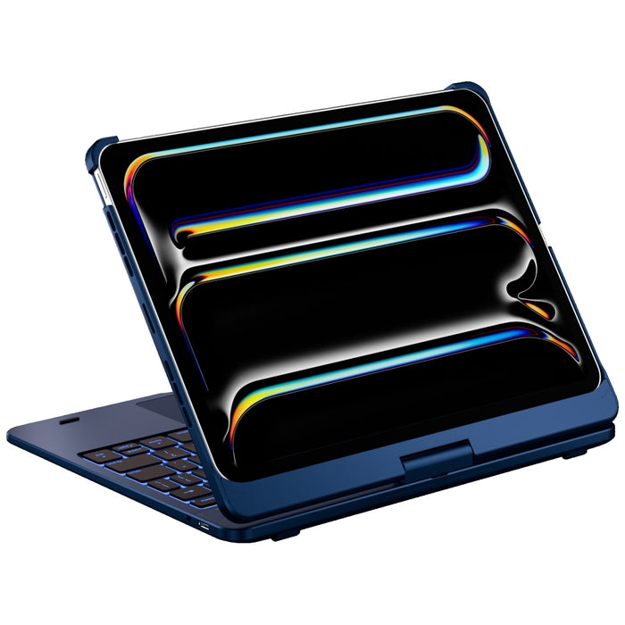 Калъф Typecase Flexbook Touch с клавиатура за iPad Pro 11" M4 2024 / M5 2025, тъмносин