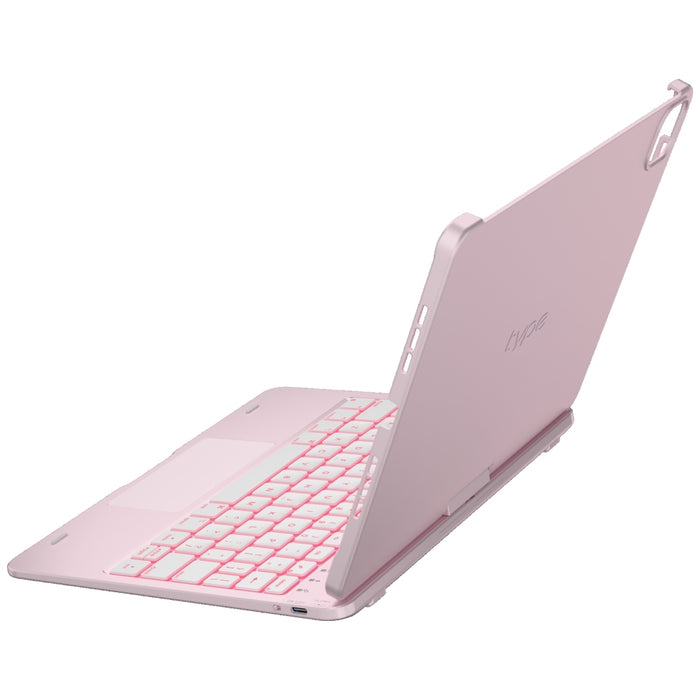 Калъф Typecase Flexbook Touch с клавиатура за iPad Pro 11" M4 2024 / M5 2025, светлорозов