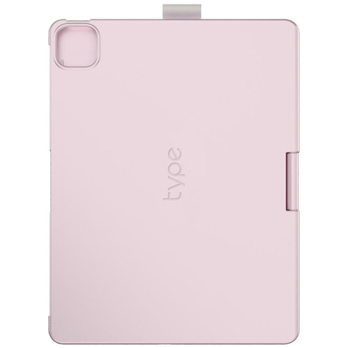 Калъф Typecase Flexbook Touch с клавиатура за iPad Pro 11" M4 2024 / M5 2025, светлорозов