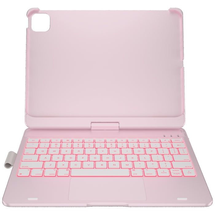 Калъф Typecase Flexbook Touch с клавиатура за iPad Pro 11" M4 2024 / M5 2025, светлорозов