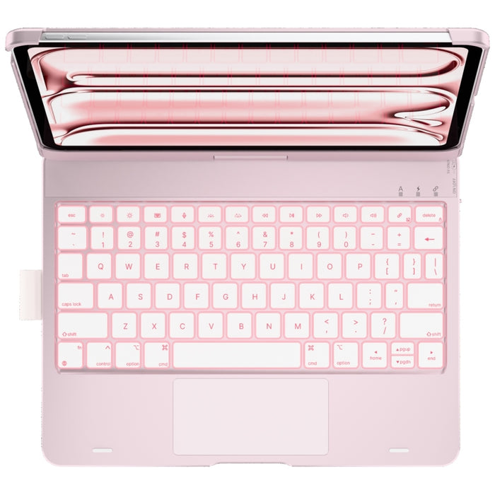 Калъф Typecase Flexbook Touch с клавиатура за iPad Pro 11" M4 2024 / M5 2025, светлорозов