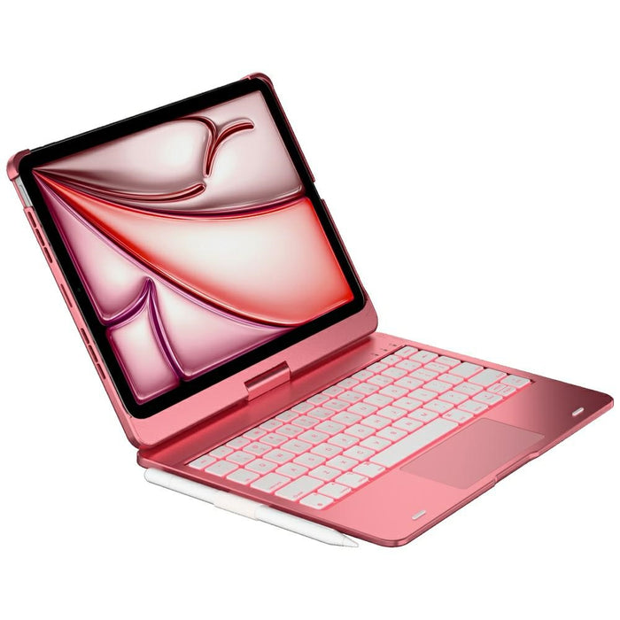 Калъф Typecase Flexbook Touch с клавиатура за iPad Air 11" M2 2024 / M3 2025 / M4 2026, розов