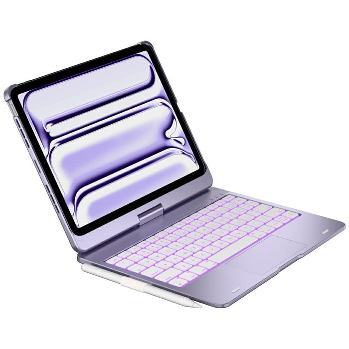 Калъф Typecase Flexbook Touch с клавиатура за iPad Pro 11" M4 2024 / M5 2025, светлолилав