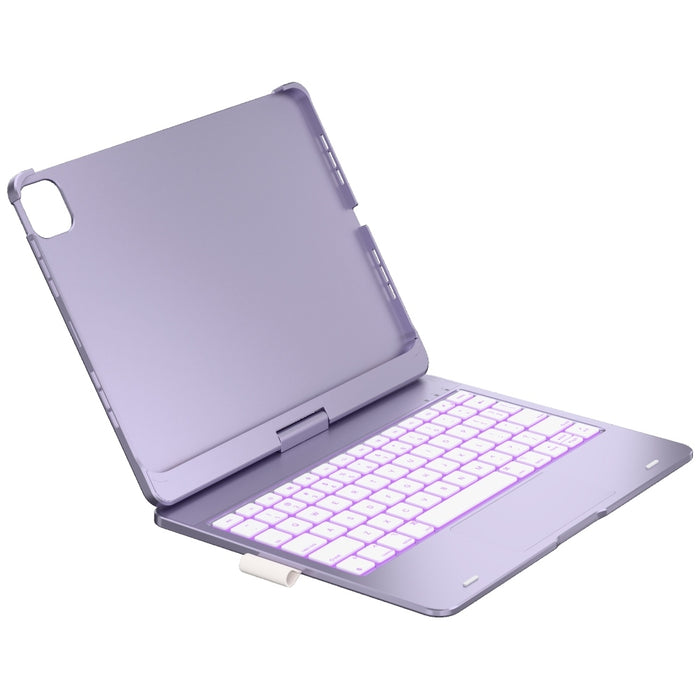 Калъф Typecase Flexbook Touch с клавиатура за iPad Pro 11" M4 2024 / M5 2025, светлолилав