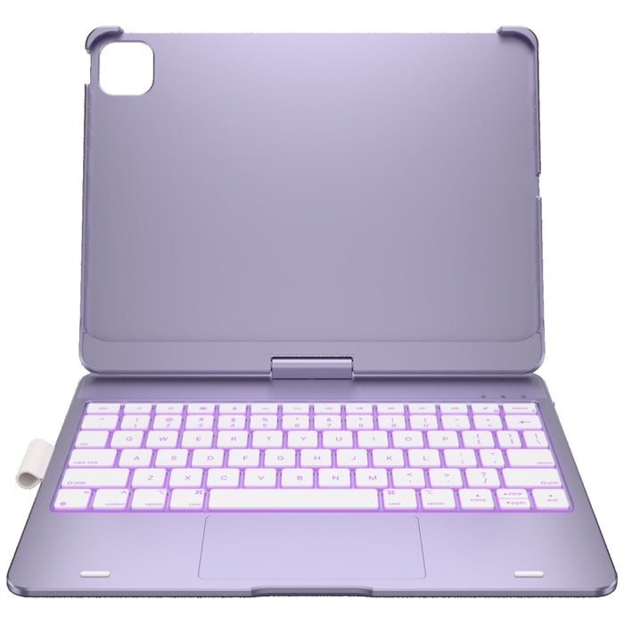 Калъф Typecase Flexbook Touch с клавиатура за iPad Pro 11" M4 2024 / M5 2025, светлолилав