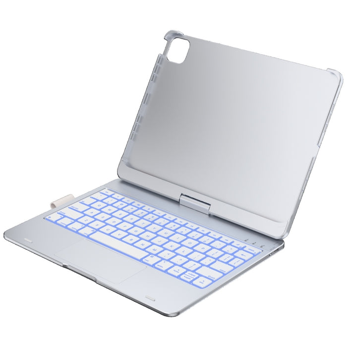 Калъф Typecase Flexbook Touch с клавиатура за iPad Pro 11" M4 2024 / M5 2025, сребърен