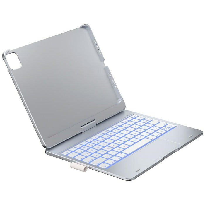 Калъф Typecase Flexbook Touch с клавиатура за iPad Pro 11" M4 2024 / M5 2025, сребърен