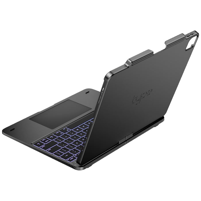 Калъф Typecase Flexbook Touch с клавиатура за iPad Air 13" M2 2024 / M3 2025 / M4 2026, сив