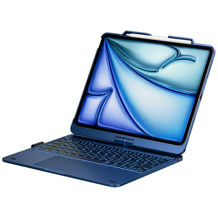 Калъф Typecase Flexbook Touch с клавиатура за iPad Air 13" M2 2024 / M3 2025 / M4 2026, син