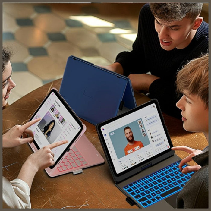 Калъф Typecase Flexbook Touch с клавиатура за iPad Air 13" M2 2024 / M3 2025 / M4 2026, светлолилав