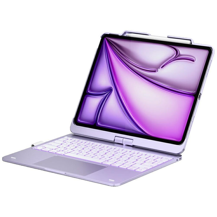 Калъф Typecase Flexbook Touch с клавиатура за iPad Air 13" M2 2024 / M3 2025 / M4 2026, светлолилав