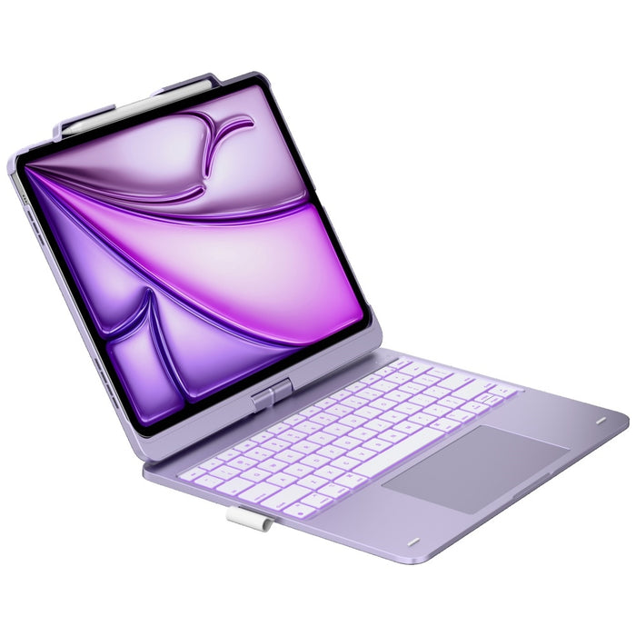 Калъф Typecase Flexbook Touch с клавиатура за iPad Air 13" M2 2024 / M3 2025 / M4 2026, светлолилав