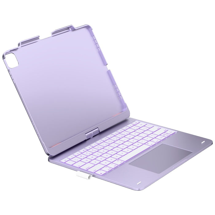 Калъф Typecase Flexbook Touch с клавиатура за iPad Air 13" M2 2024 / M3 2025 / M4 2026, светлолилав