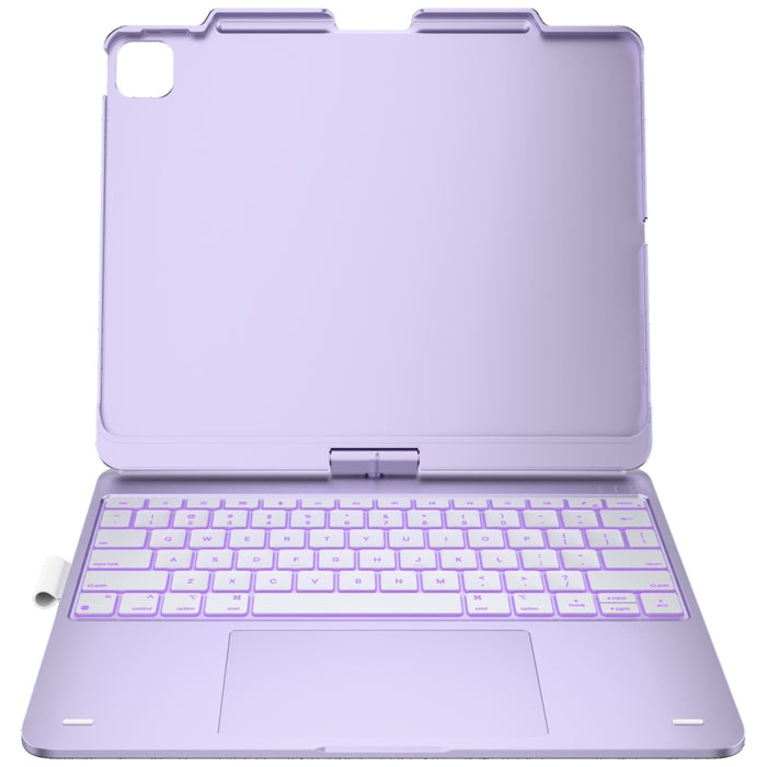 Калъф Typecase Flexbook Touch с клавиатура за iPad Air 13" M2 2024 / M3 2025 / M4 2026, светлолилав