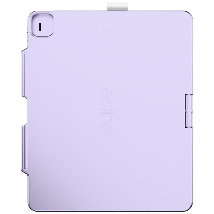 Калъф Typecase Flexbook Touch с клавиатура за iPad Air 13" M2 2024 / M3 2025 / M4 2026, светлолилав