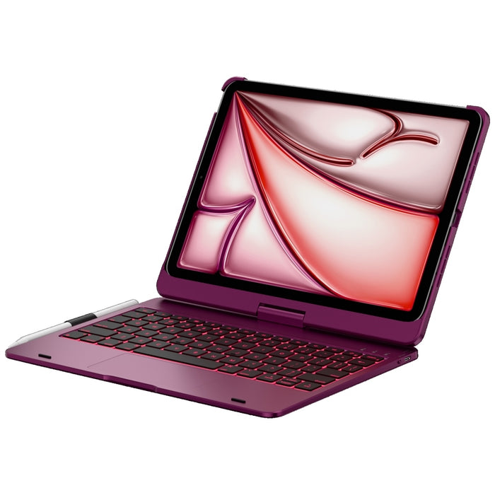 Калъф Typecase Edge с клавиатура за iPad Air 11" M2 2024 / M3 2025 / M4 2026, малинов
