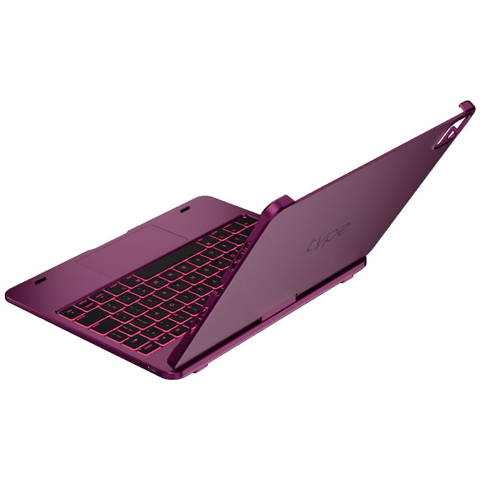 Калъф Typecase Edge с клавиатура за iPad Air 11" M2 2024 / M3 2025 / M4 2026, малинов