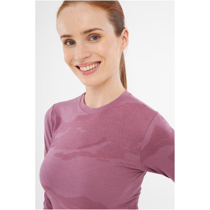 Дамско бельо VIKING Gasher Lady Set Merino раз. M розова