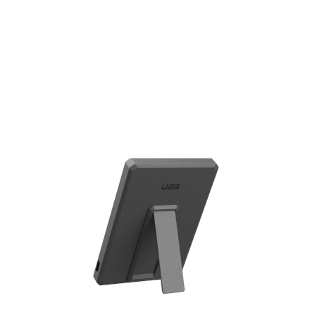 UAG Ultra Slim 5K 5000 mAh Преносима батерия Powerbank с 10W стойка, съвместим с MagSafe USB-C кабел - черен/сив