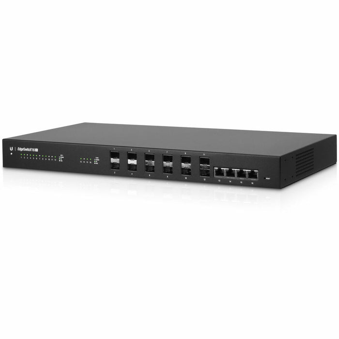 Ключ за гардероб UBIQUITI ES-16-XG EDGE Gigabit Ethernet Черен