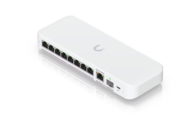 Ubiquiti UniFi Flex 2.5G Managed L2 2.5G Ethernet (100/1000/2500) Настолен/стенен монтаж Бял