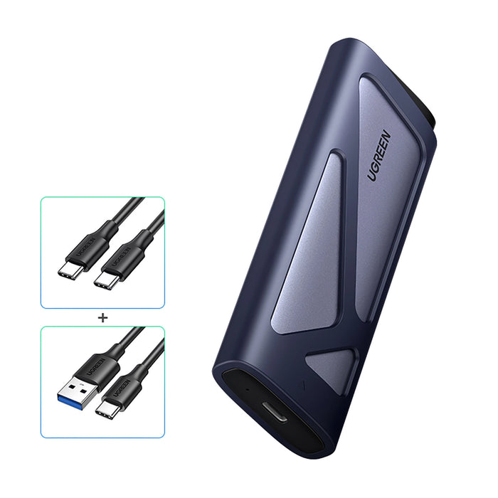 Кутия Ugreen CM767 M.2 NVMe/SATA SSD диск - сребрист