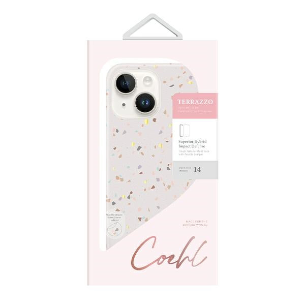 Калъф UNIQ Coehl Terrazzo за iPhone 14/15/13 6,1", пясъчен