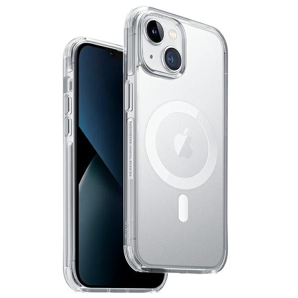 Калъф UNIQ Combat за iPhone 14 Plus 6.7" Magclick Charging, прозрачен/dove satin