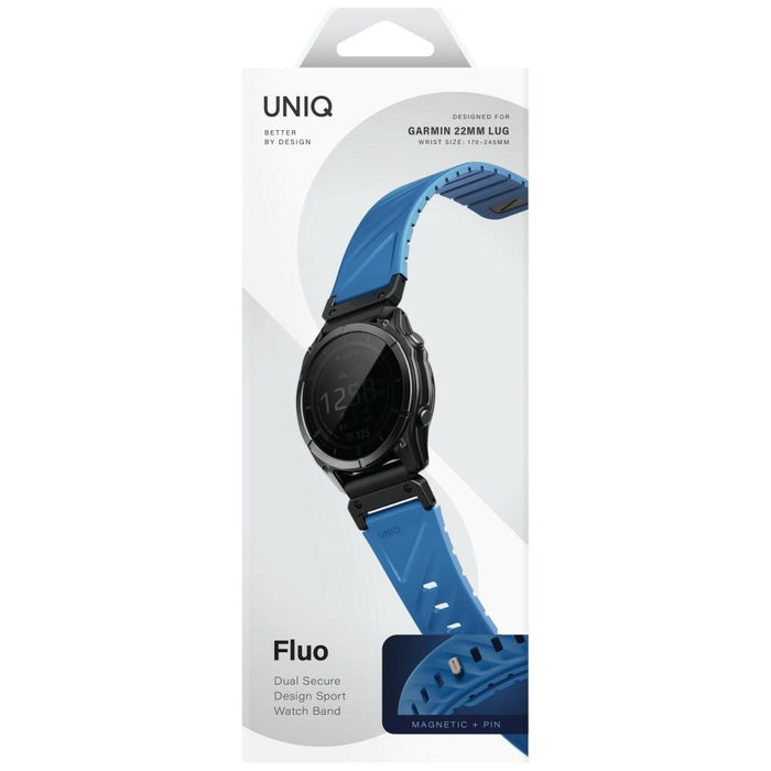 Каишка UNIQ Fluo x Smart-Fit за Garmin, синя