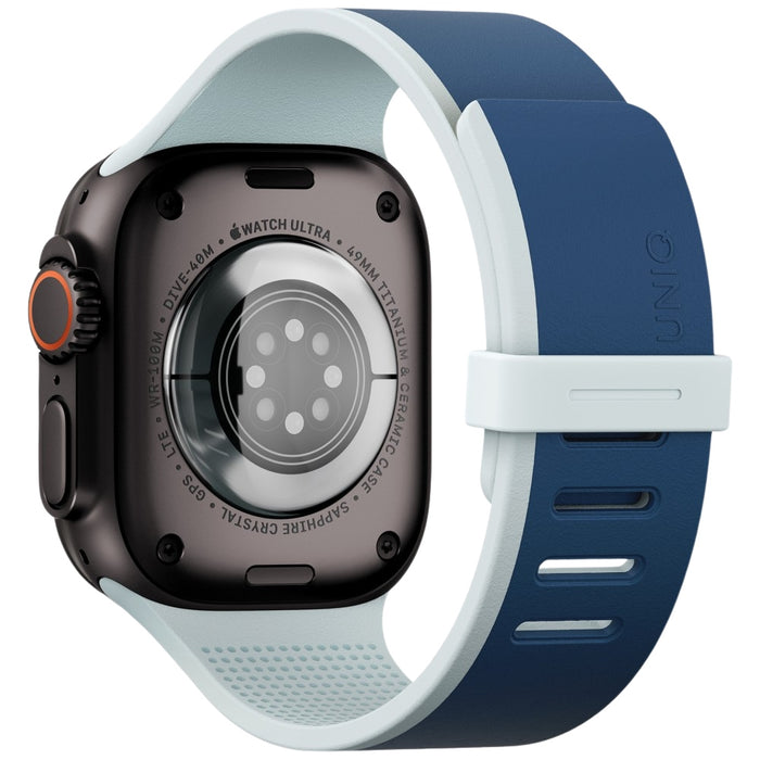 Каишка UNIQ Revix IV Premium за Apple Watch 49/46/45 Edition Reversible Magnetic, тъмносиния