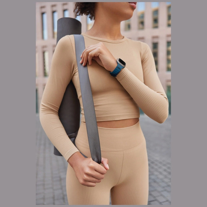 Uniq Stride De Rubber Strap за Apple Watch 44 / 45 / 46 / 49 мм - син