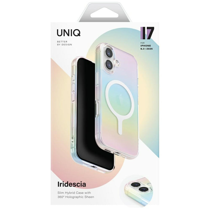 Uniq Iridescia Magclick Charging Case за iPhone 17 - многоцветен
