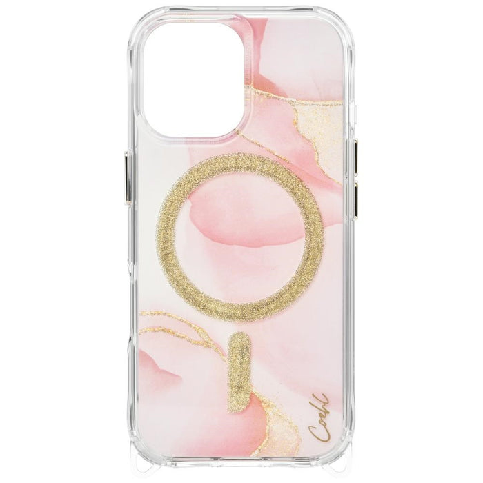 Уникален калъф Coehl Aeris за iPhone 17 с магнитно зареждане - розов