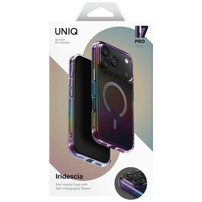 Уникален калъф Iridescia за iPhone 17 Pro Magclick Charging - многоцветен