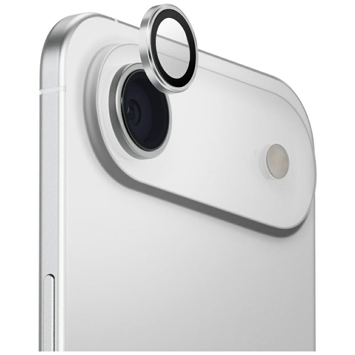 Алуминиев протектор за обектив на камера Uniq Optix за iPhone Air с апликатор - сребрист