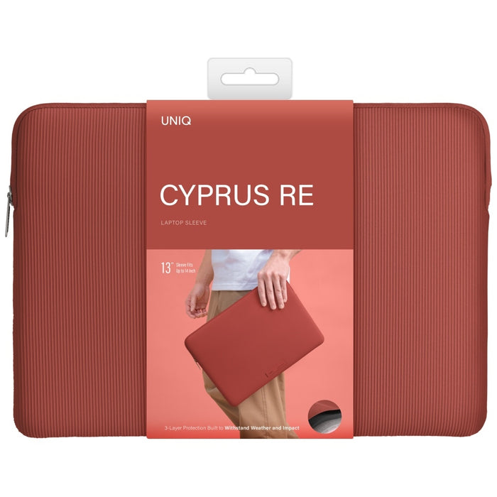 Uniq Cyprus Ridge Edition Laptop Sleeve за 14" водоустойчив неопренов лаптоп - червен