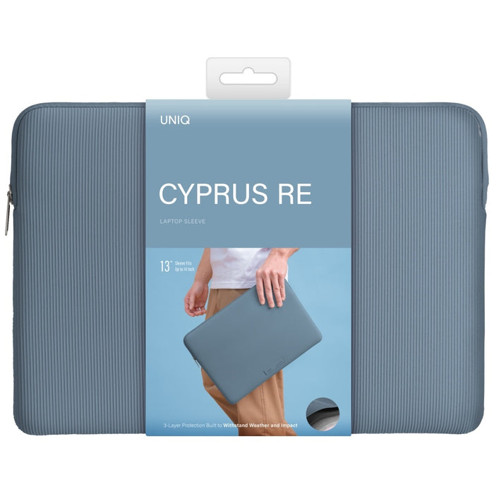 Uniq Cyprus Ridge Edition Laptop Sleeve чанта за 14" водоустойчив неопренов лаптоп - синя