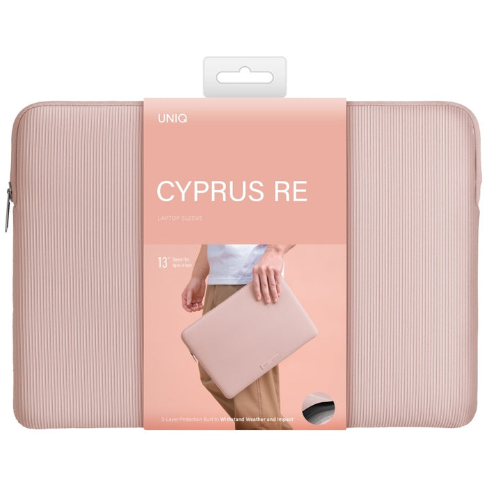 Uniq Cyprus Ridge Edition Laptop Sleeve за 14" лаптопи, водоустойчив неопрен, розов