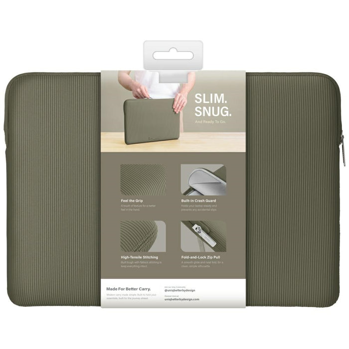 Uniq Cyprus Ridge Edition Laptop Sleeve чанта за 14" водоустойчив неопренов лаптоп - зелена