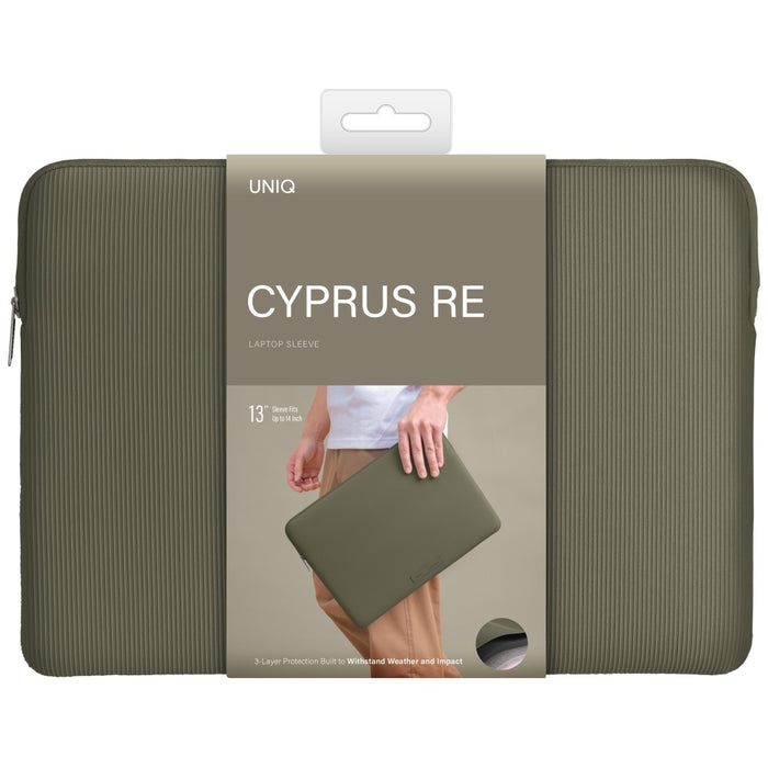 Uniq Cyprus Ridge Edition Laptop Sleeve чанта за 14" водоустойчив неопренов лаптоп - зелена